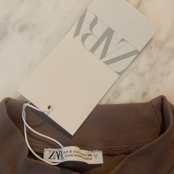 nwt zara cropped super soft tshirt - Picture 3 of 4